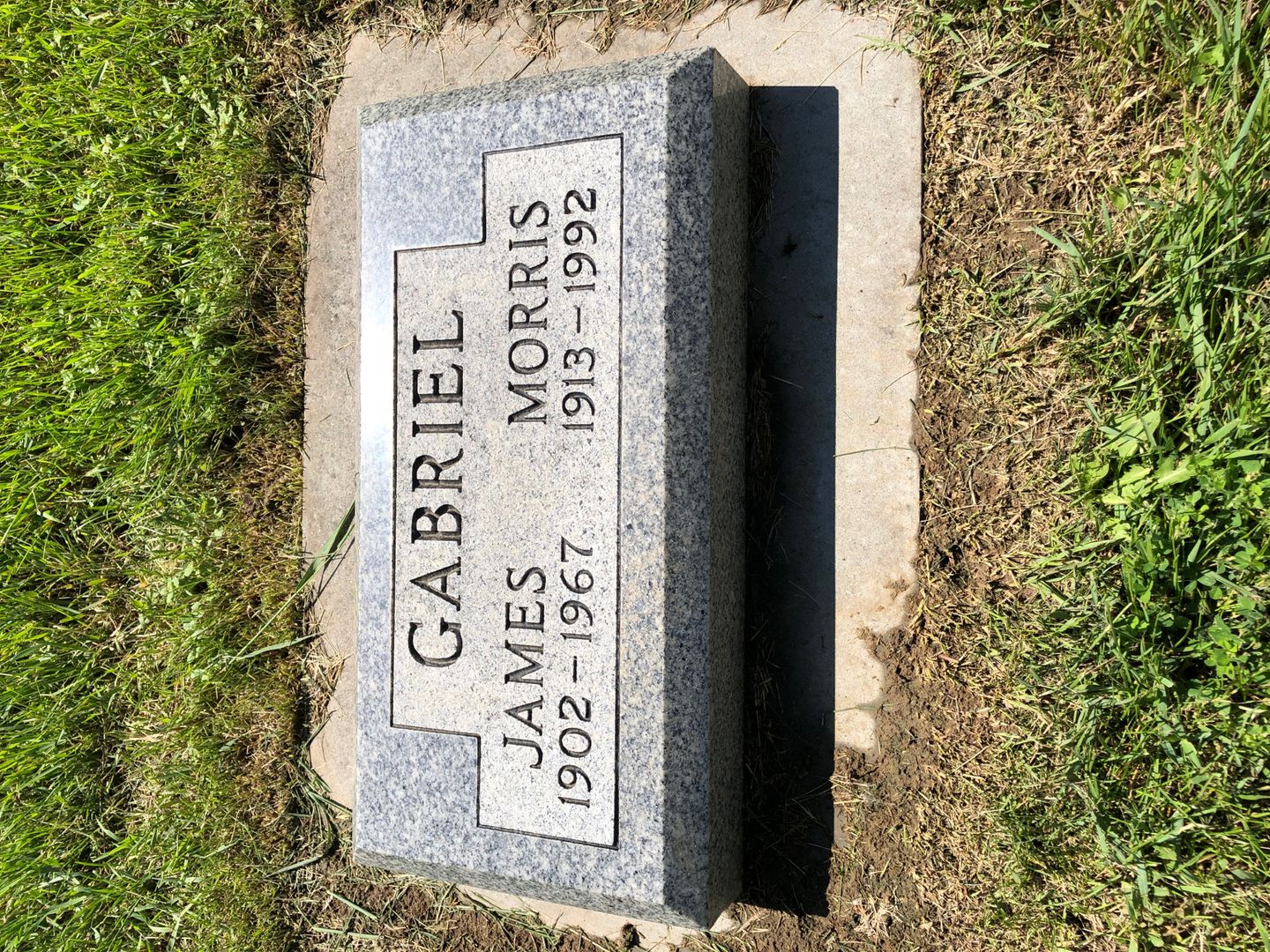 Morris Dudley Gabriel's grave. Photo 1
